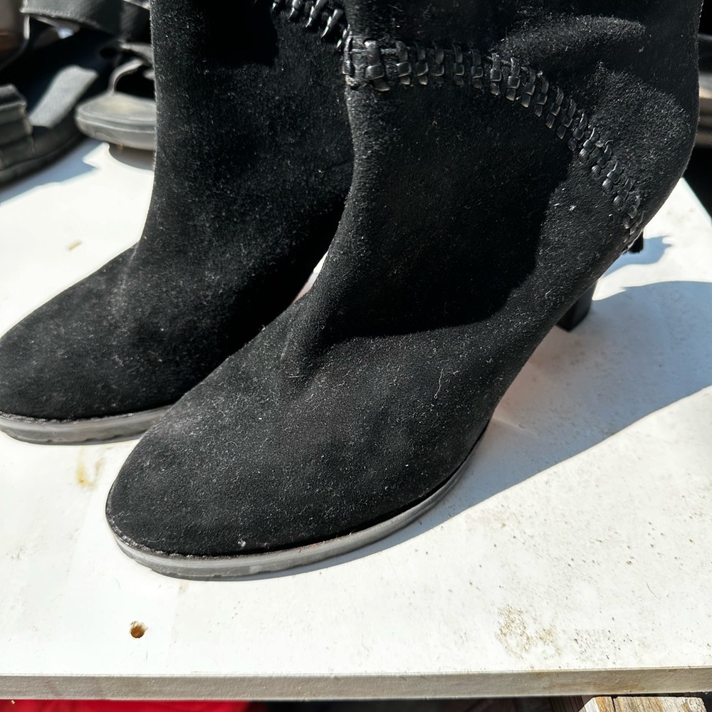 Suede booties